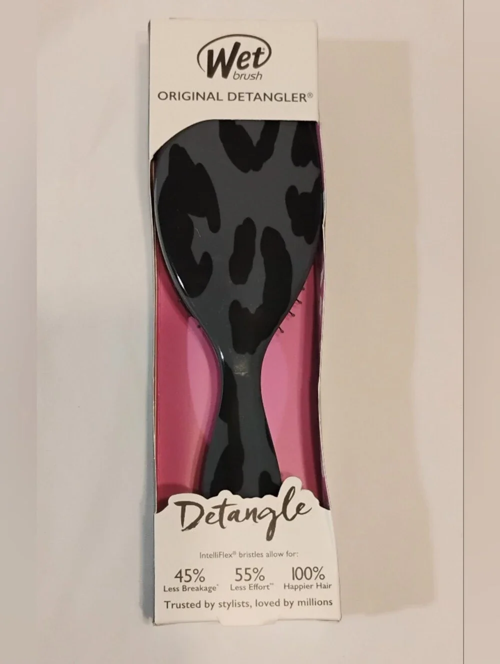 Wet Brush Original Detangler — Safari Leopard Print- Dark Grey